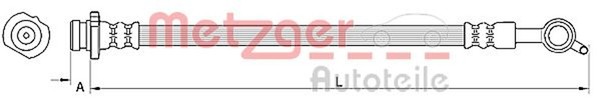Metzger Autoteile Bremsschlauch 4110850 FüR Nissan Qashqai 1 J10 NJ10 Dci Allrad-image