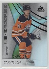 2019 Upper Deck SP Game Used Authentic Rookies Rainbow /292 Gaetan Haas #118 1tr