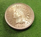 1900==Indian Head Penny==Choice Uncirculated Coin