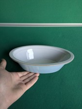 Denby Colonial Blue Oval Pie/Vegetable Baking Oven Dish Used 26 x 19.5 x 7cm