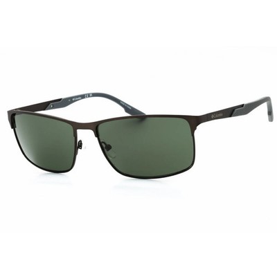New Columbia C124S 072 Matte Gunmetal Sunglasses with Green Lenses