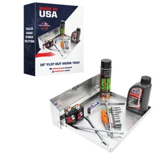 Pit Posse Aluminum Work Station Tray Cabinet Trailer Shelf-USA made