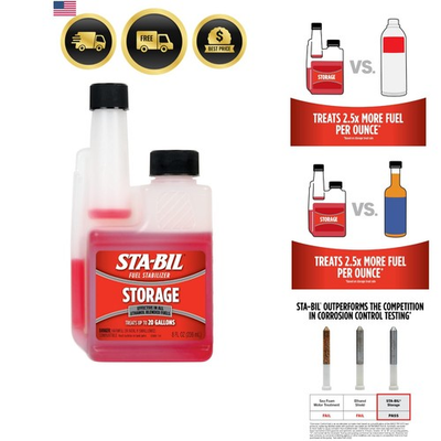 #ad Fuel Stabilizer Keeps Gas Fresh for 24 Corrosion Prevention Additive $14.24