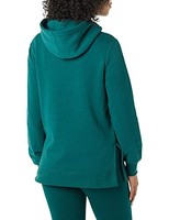 Amazon Essentials Damen French Terry Kapuzen-Tunika-Sweatshirt, DunkelgrüN,