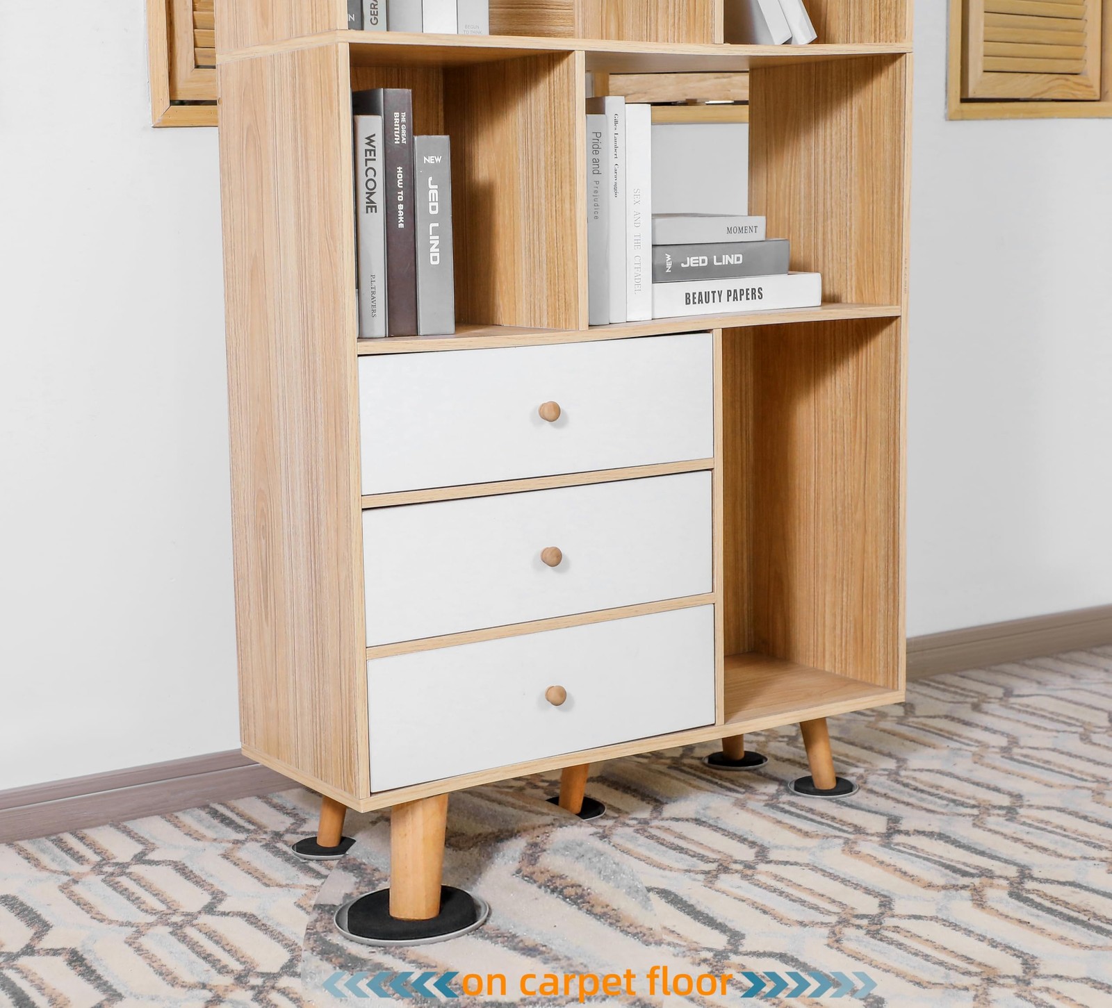 Furniture Sliders for Carpet - 8 PCS 3 ½" Furniture Sliders Heavy-Duty Furnit...