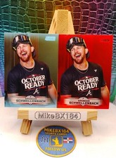 SPENCER SCHWELLENBACH 2025 Topps Stadium Club LIGHT BLUE & RED #93 Braves