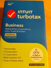 Turbotax  2024 Intuit TurboTax Business Part, Corp,LLC'S,& Estates 2024