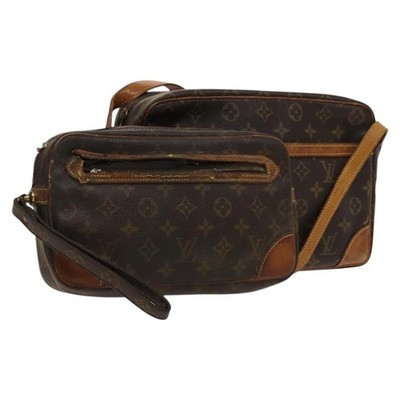 LOUIS VUITTON Monogram Shoulder Bag 2 Set LV Auth th5888
