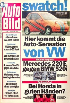 5) Auto Bild 47/1992 - Toyota Previa mit 132PS bes - Mazda 626 2.0 GLX mit 115PS