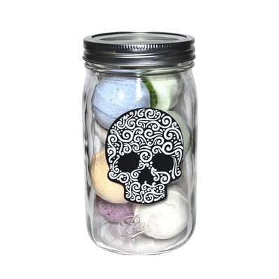Perfectly Posh Spa Jar 8 Mixed Fizi Bath Bombs Assorted Scents