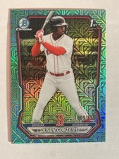 2026 Bowman Chrome Justin Gonzales 1st Teal Mojo Refractor /125 #BCP-141 Red Sox