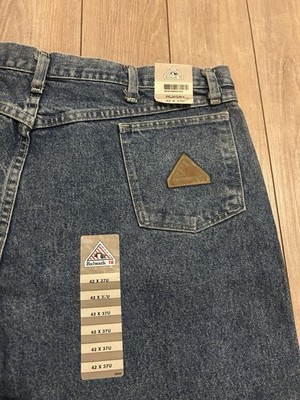 Bulwark FR loose fit stone-washed denim work jeans 42x37 NWT