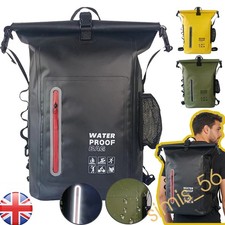 25L Waterproof Backpack Dry Bag Rucksack Camping Swimming Travel Roll Top Sports