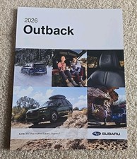 2026 Subaru Outback Original Sales Brochure -...