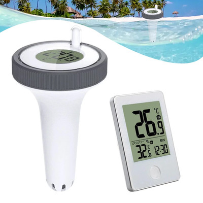 LIORQUE Digital Pool Thermometer with LCD Display, Wireless Pool Thermometer ...