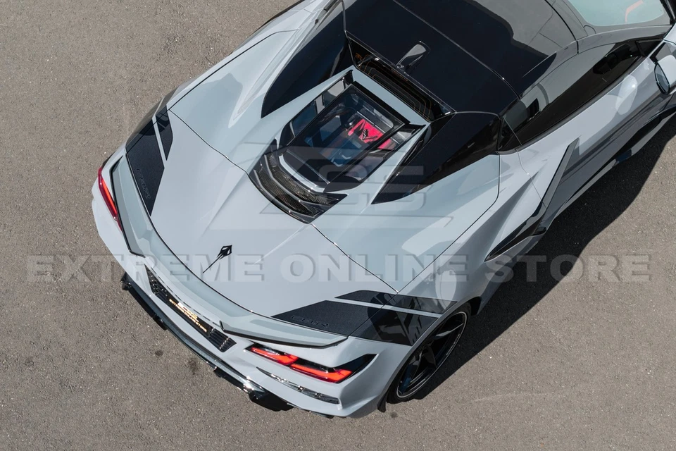 For 20-Up Corvette C8 Convertible Rear Hatch Upper HTC Tonneau Window Inserts - Image 4 of 4