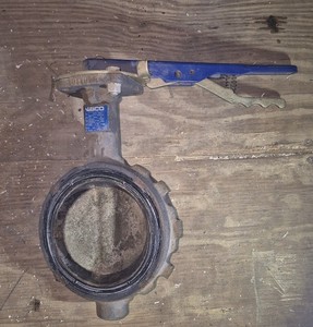 Nibco Ductile Iron Butterfly Valve w/Lever Handle 4" WD 2100