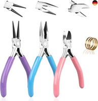 Schmuckzange Set - 3 StüCk Mini Zange Mit SprungringöFfner, Spitzzange, Rundzan