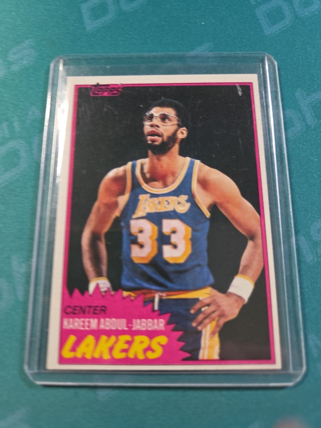 1981 Topps - #20 Kareem Abdul-Jabbar Los Angeles Lakers