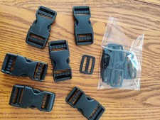 Heavy Duty Side Release Buckle Set With 12 Strap Clips For Backpacks Gear New US