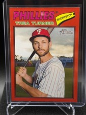 Trea Turner 2026 Topps Heritage Red Border #183 - Philadelphia Phillies