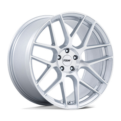 18x9.5 TSW TW002 Lasarthe Gloss Silver Machined Wheel 5x120 (40mm)