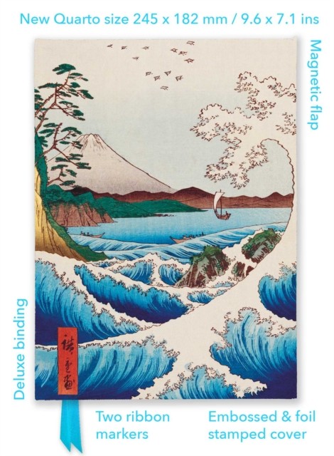 Utagawa Hiroshige: Sea at Satta (Foiled Quarto Journal) (Notebook / blank book)