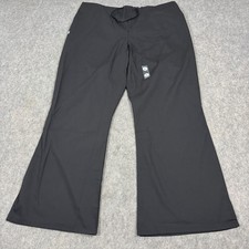 Fundamentals By White Swan Scrub Pants Women's Size XL Actual W39.5xL31 Black