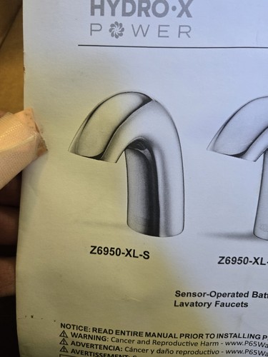 Zurn Z6950-xl-s Hydro X Power Series Single Post Sensor Faucet Open Box Chrome - Picture 3 of 9