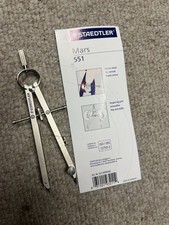 Staedtler Mars Comfort Precision Compass Set 551 Excellent Condition 