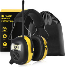 AM/FM Radio Headphones with Digital Display, 30Db AM FM Hearing Protection Safet