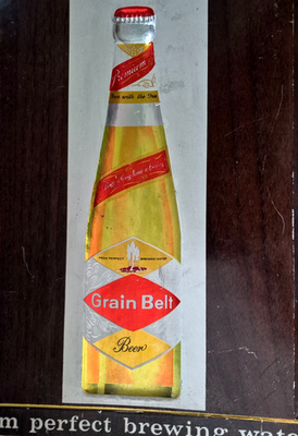 Vintage Grain Belt Beer advertising sign. 9