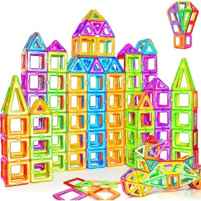 Magnetische Bausteine, STEM, 60 Teile, Montessori Spielzeug, ab 3 Jahre, kreativ