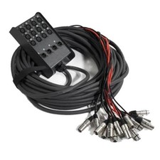 ProX XC-SB124XLR100 100' 12 XLR-F Input to 4 XLR-M Return Stage Box Snake