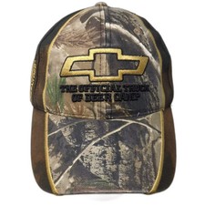 Signatures Baseball Cap Green Brown OS Strapback Realtree Camo Chevrolet Hat