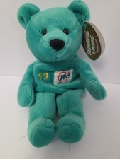 Salvino's Bammers NFL Beanie Bear Dan Marino 13 Miami Dolphins w/Tag Case