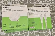 Belkin BoostCharge 20W Cubic Wall Charger, USB-C Fast Charging + Cable