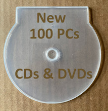 100 NEW CLEAR PLASTIC CD DVD CLAMSHELL CSHELL SHELL POLY CASE, C-SHELL-C-YY