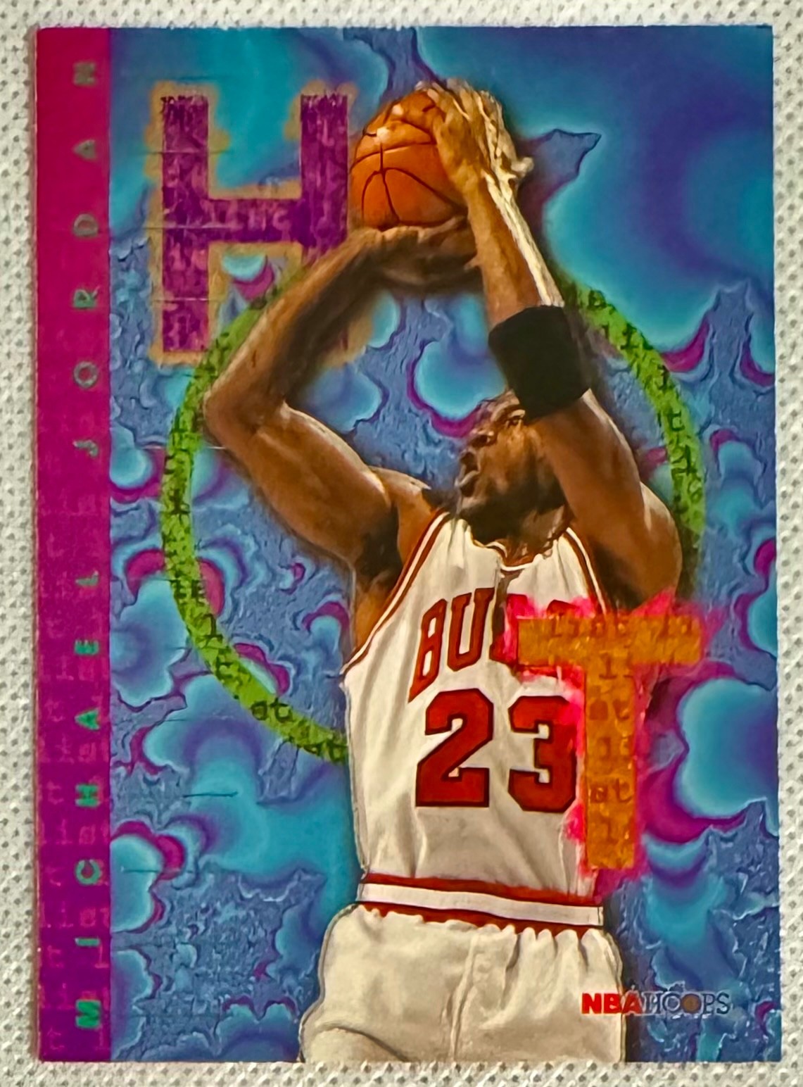 Michael Jordan 1996 NBA Hoops Hot List Insert - Card #1 - Beautiful Card - MINT