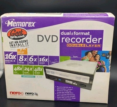 Memorex Dual Format DVD Recorder Double Layer MRX-500N 16x DVR+R/-R