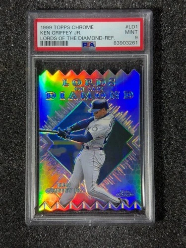 1999 Topps Chrome Lords of the Diamond Refractor Ken Griffey Jr. #LD1 PSA 9 MINT