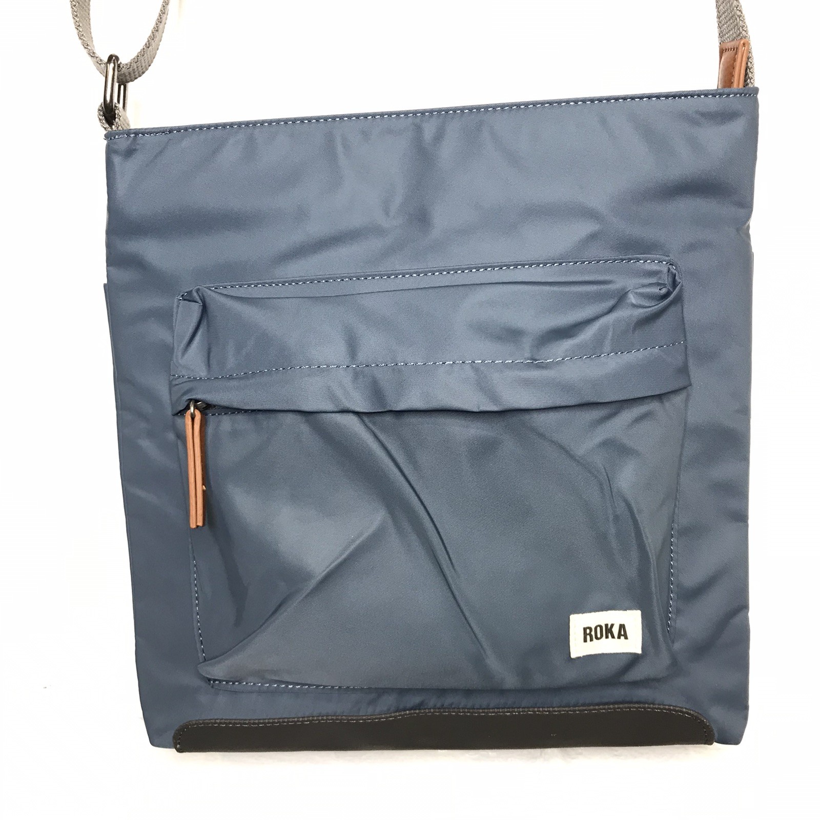 Bolso Bandolera Cartera Roka London Ori Kennington Azul Reciclado Nylon