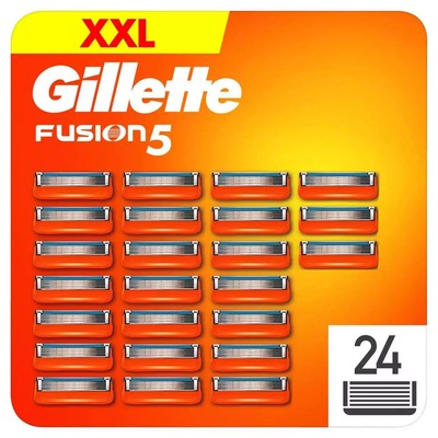 Gillette Fusion 5 Herren Rasierhobel Ersatzkartuschen Nachfüllpack 24 Klingen