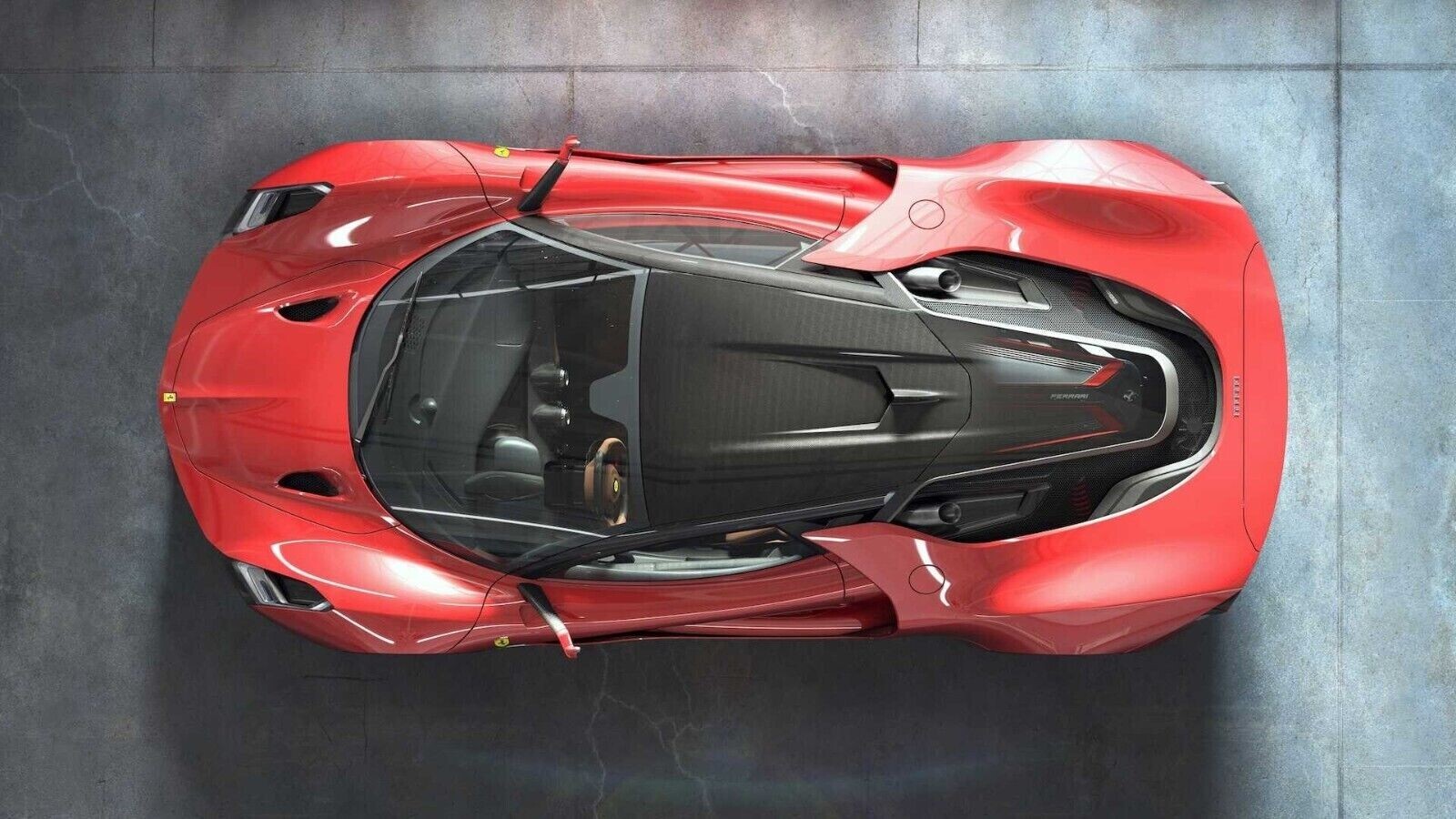 FERRARI Race Car Racing Hypercar Concept Red Custom Built LARGE 1:12SCALE MODEL