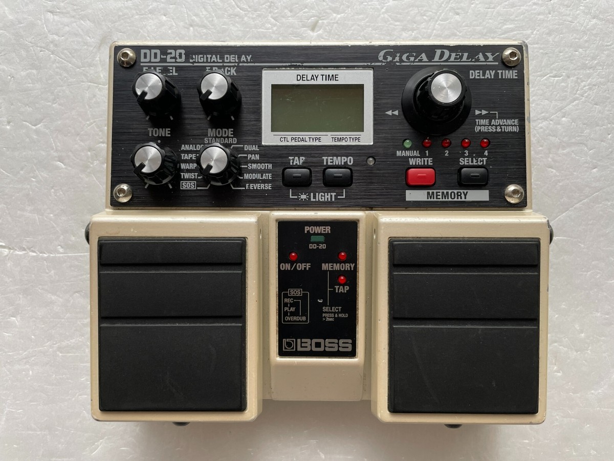 Boss DD-20 Digital Delay Giga Delay Guitar Effect Pedal Used Work  