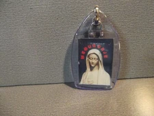 Old Collectible Key Chain  2"in Acrylic MEDUGORJE