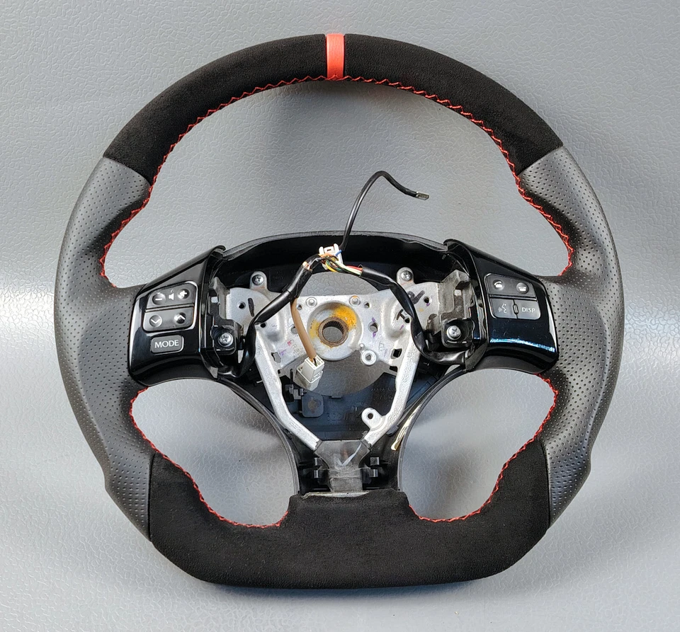 IS250 IS350 Isf Lenkung Rad SPORTS Lexus Multimedia Flach Unten Wildleder Leder - Bild 2 von 4