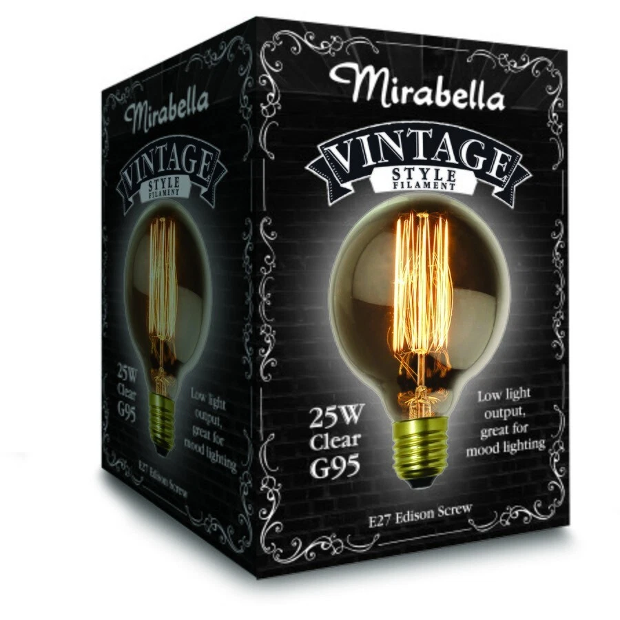Mirabella Classic Vintage Decorative Globe G95 25W AUSTRALIA BRAND