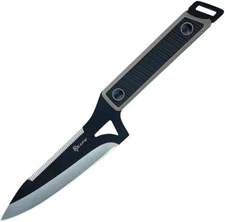 Reaper Versa Fixed Knife 6.5" Sawback 3Cr13 Steel Blade Black And Tan TPR handle