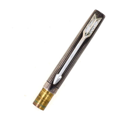 Parker 75 Lined Sterling Pen Cap No Reserve Scarce Pattern